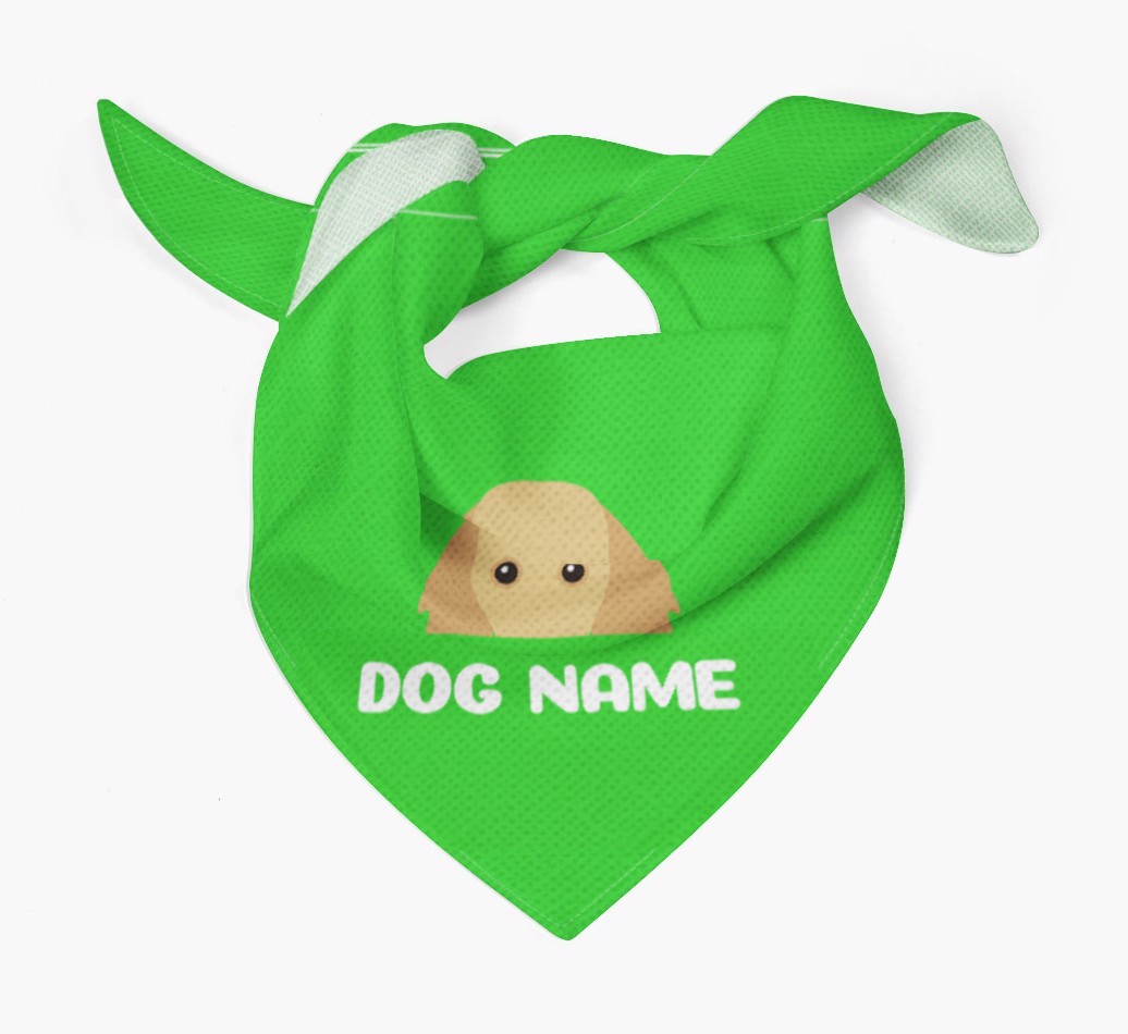 'Peeking Name' - Personalised {breedFullName} Bandana