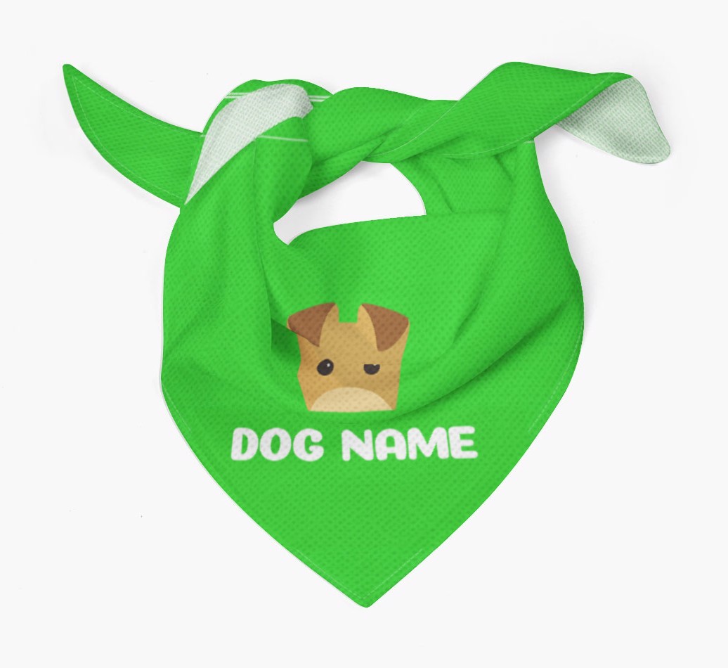 'Peeking Name' - Personalised {breedFullName} Bandana