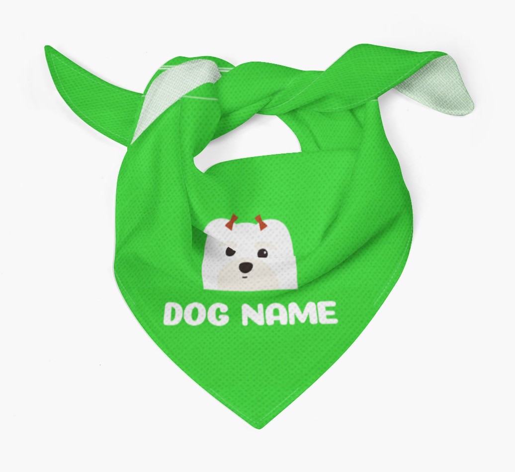 'Peeking Name' - Personalised {breedFullName} Bandana