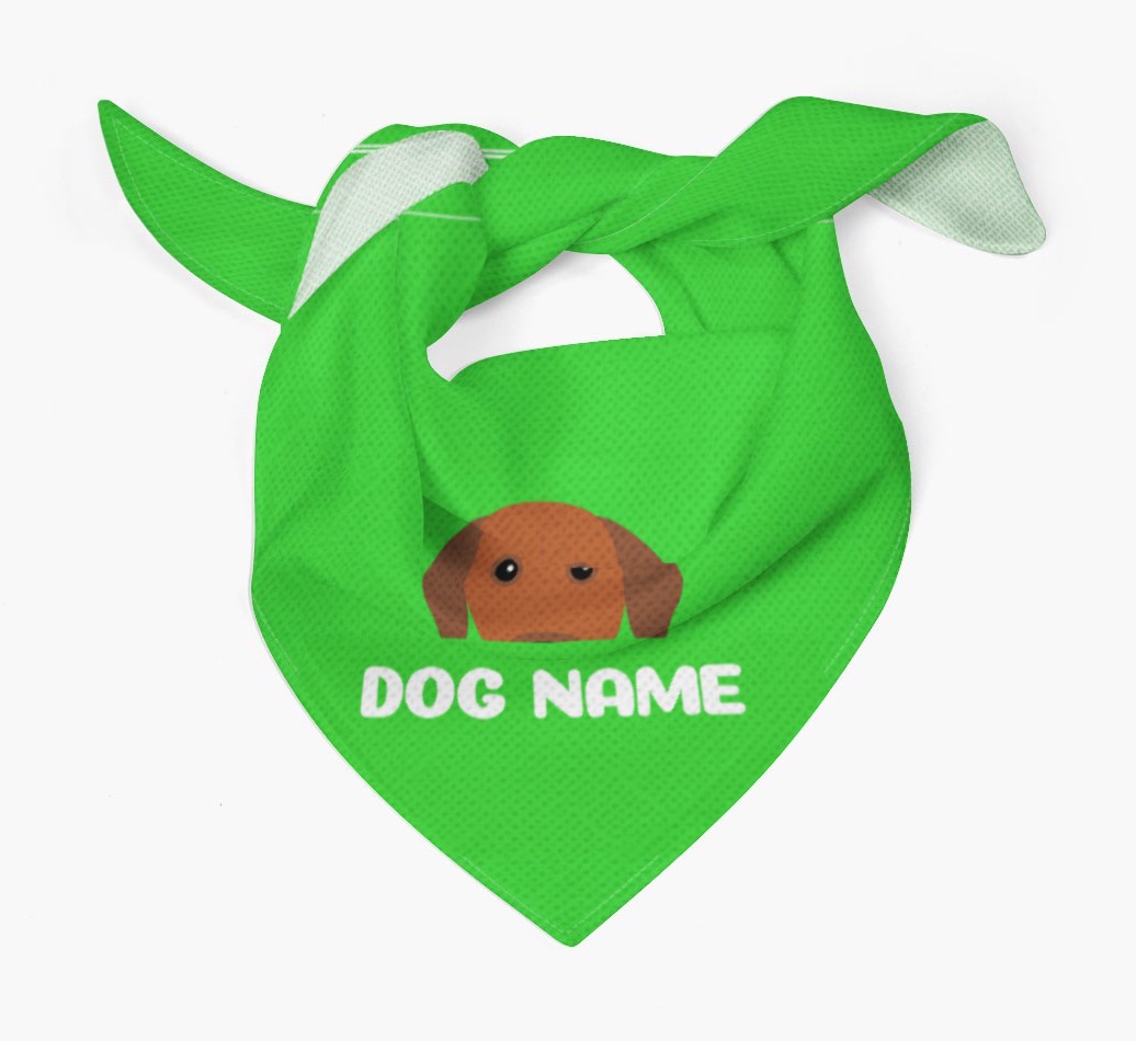 'Peeking Name' - Personalised {breedFullName} Bandana