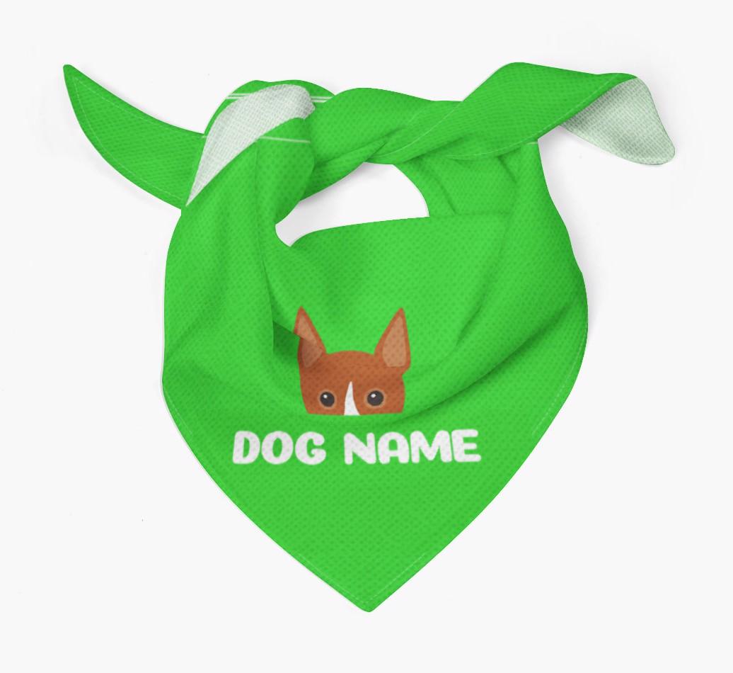 'Peeking Name' - Personalized {breedFullName} Bandana