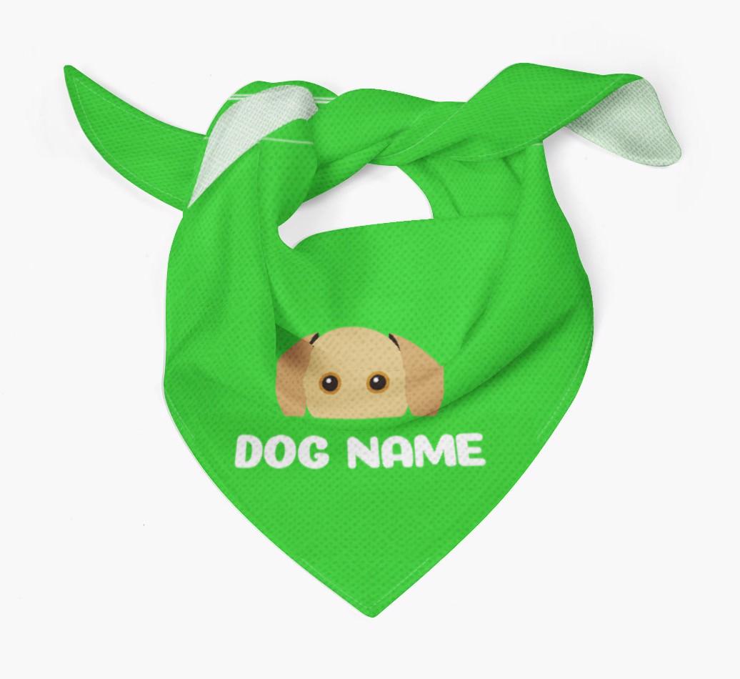 'Peeking Name' - Personalized {breedFullName} Bandana