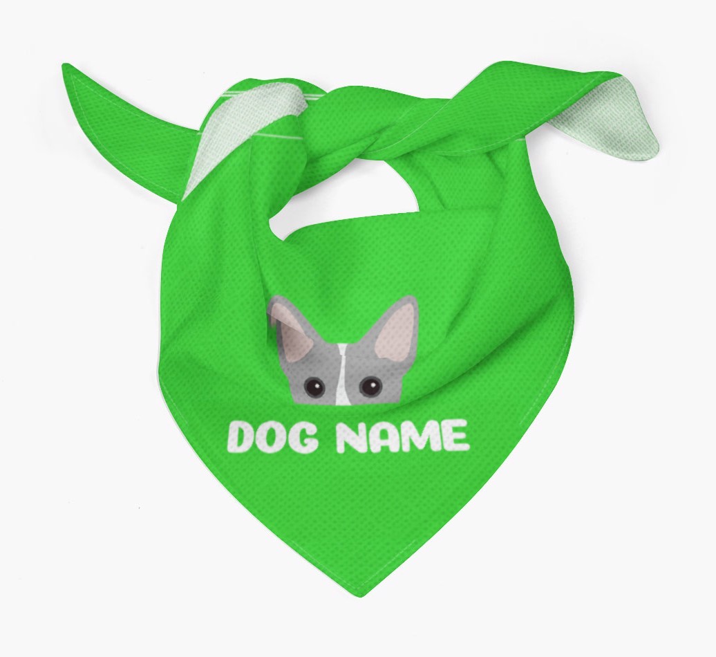 'Peeking Name' - Personalized {breedFullName} Bandana
