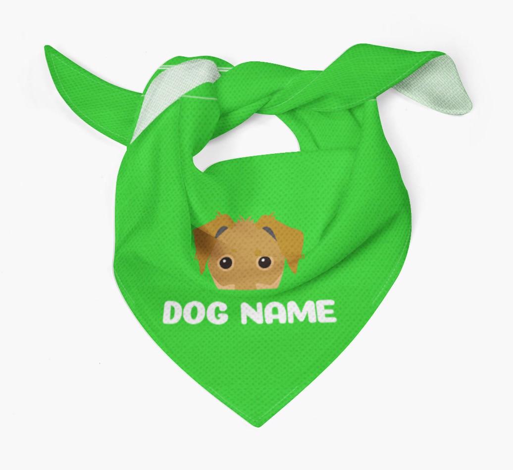 'Peeking Name' - Personalized {breedFullName} Bandana