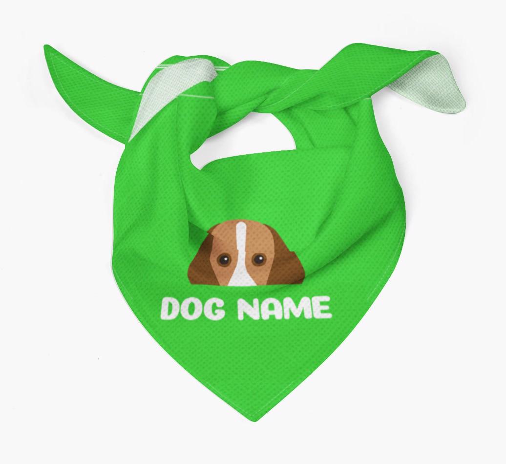 'Peeking Name' - Personalized {breedFullName} Bandana
