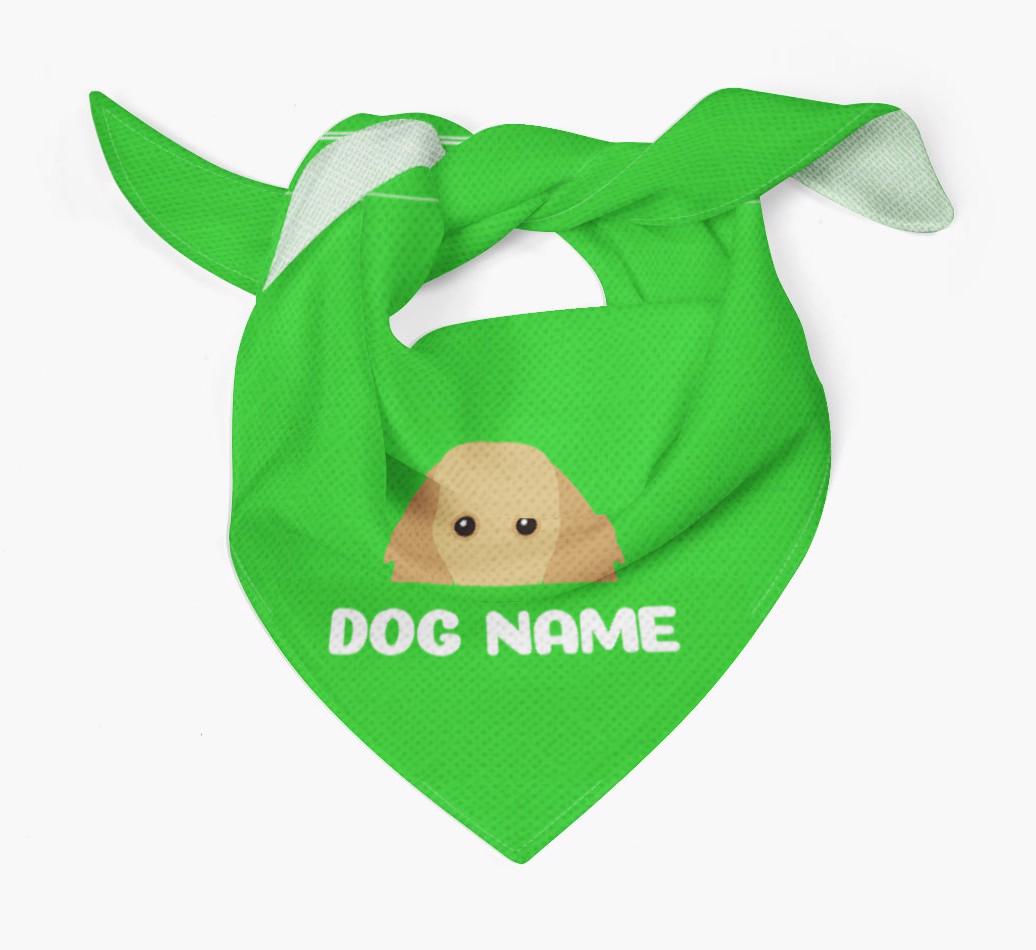 'Peeking Name' - Personalized {breedFullName} Bandana