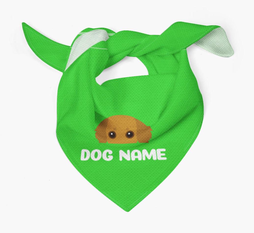 'Peeking Name' - Personalized {breedFullName} Bandana
