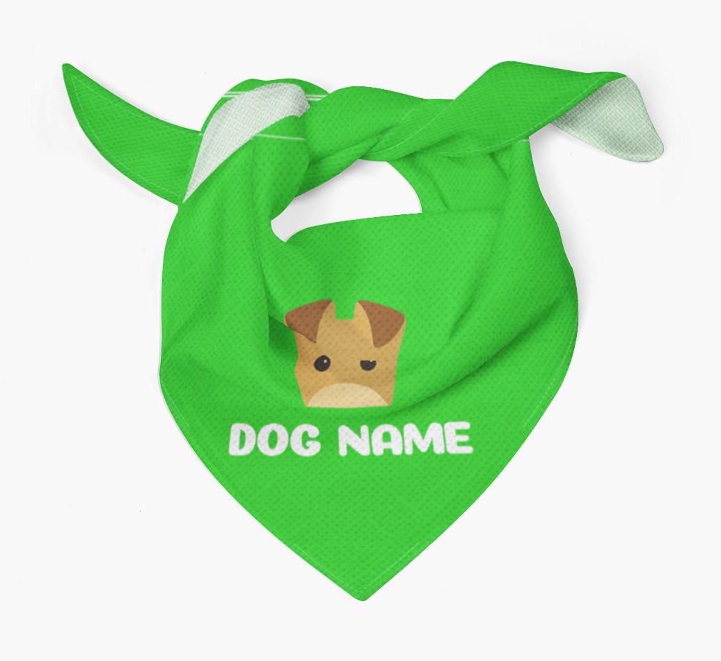 'Peeking Name' - Personalized {breedFullName} Bandana