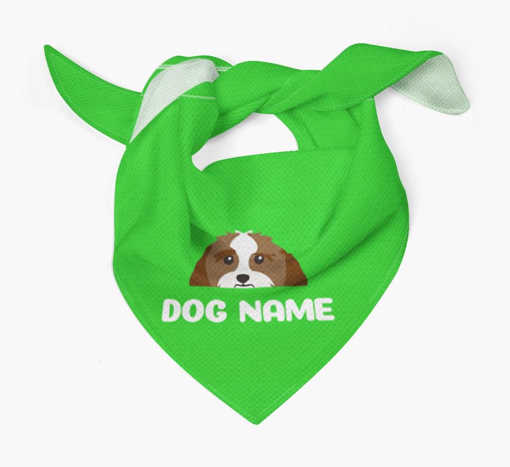 'Peeking Name' - Personalized {breedFullName} Bandana
