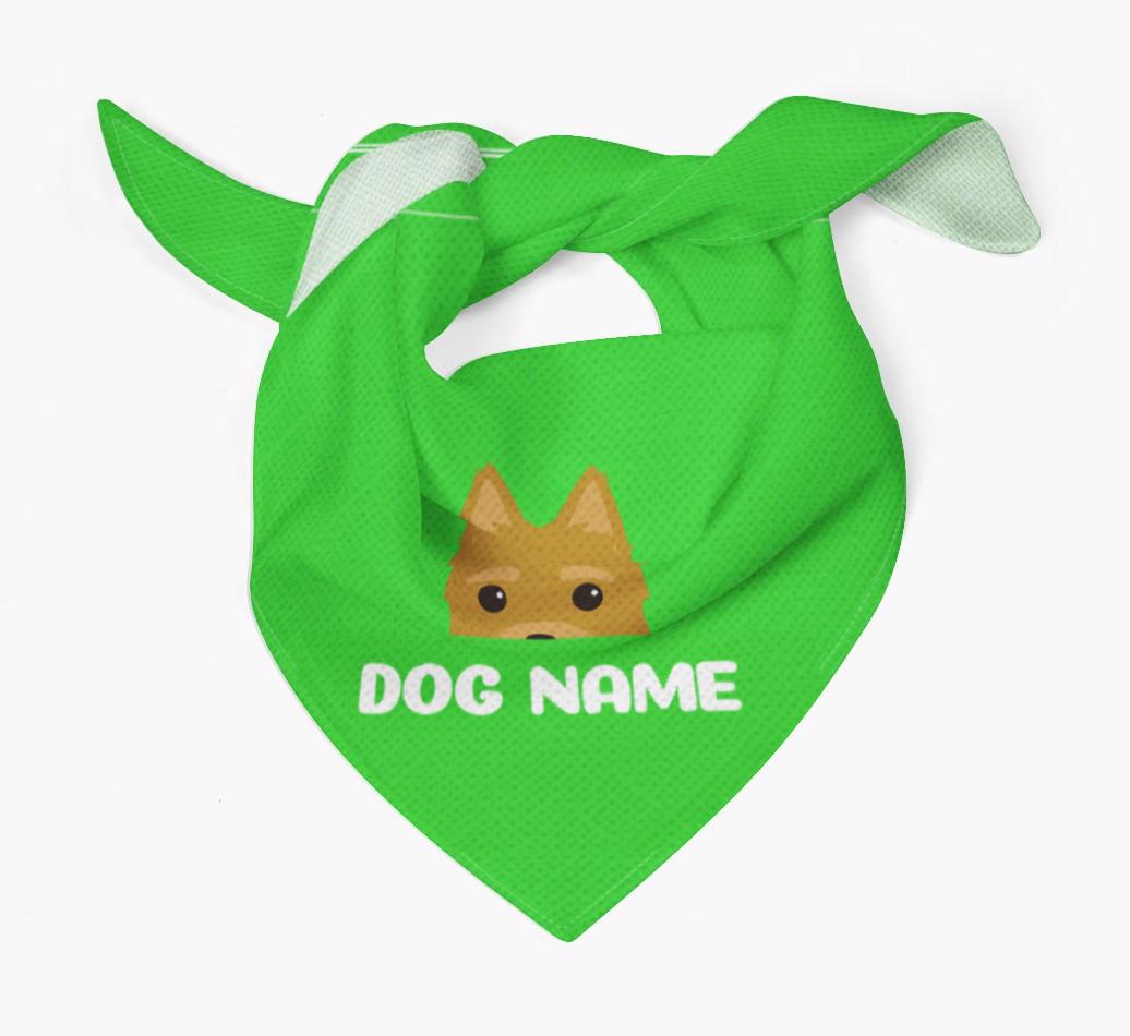 'Peeking Name' - Personalized {breedFullName} Bandana
