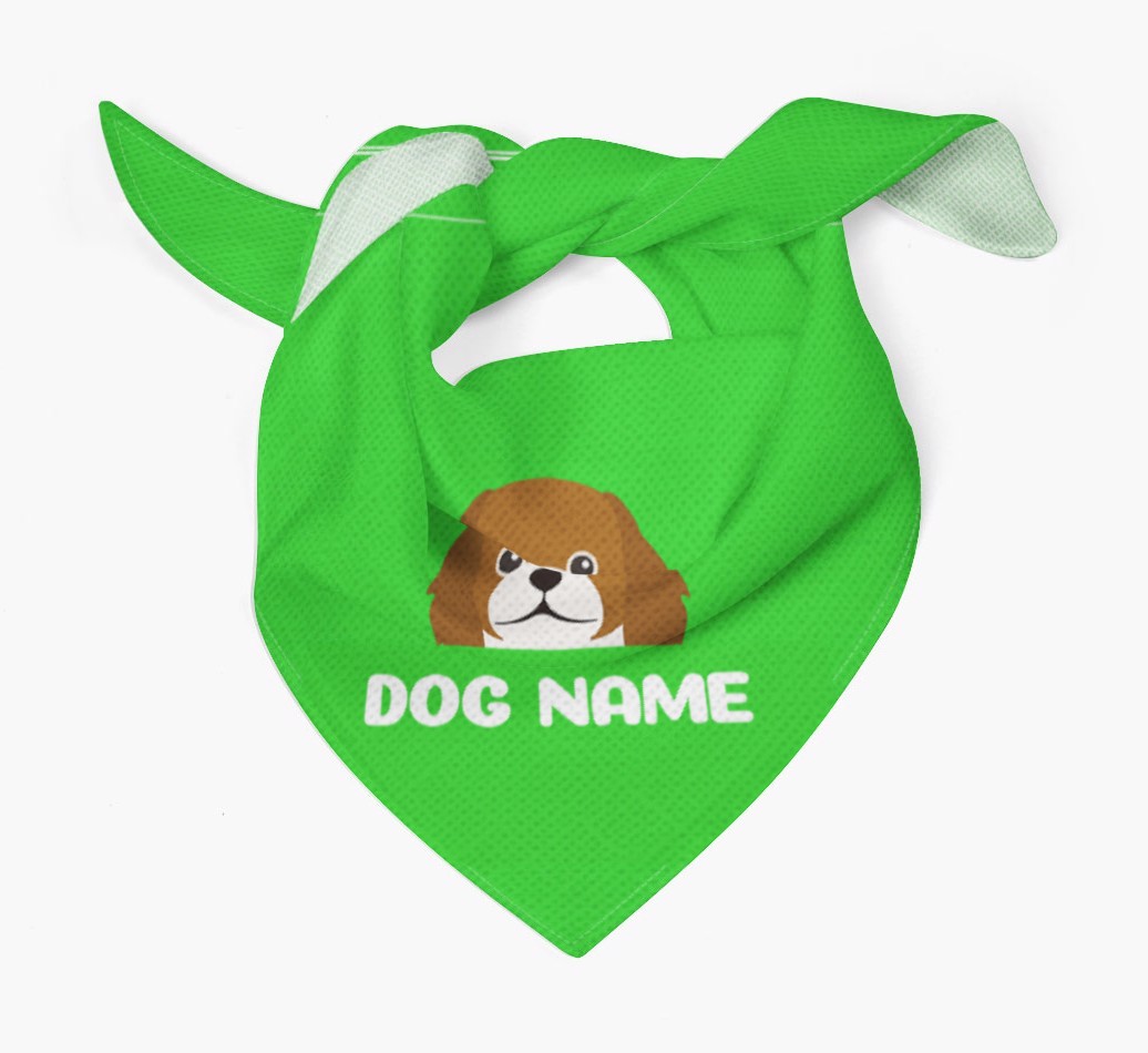 'Peeking Name' - Personalized {breedFullName} Bandana