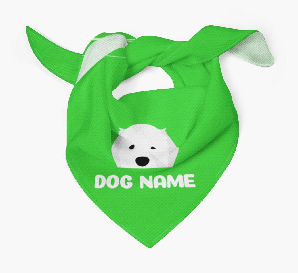 'Peeking Name' - Personalized {breedFullName} Bandana
