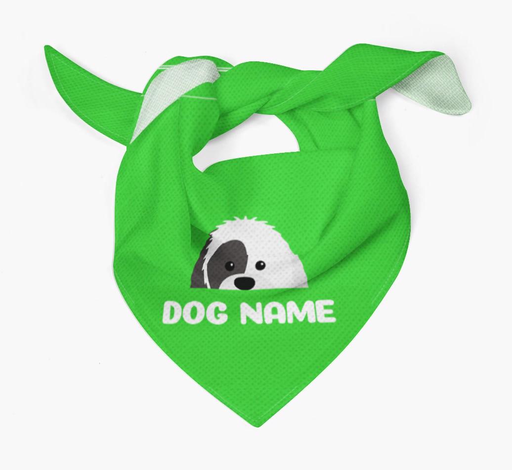 'Peeking Name' - Personalized {breedFullName} Bandana