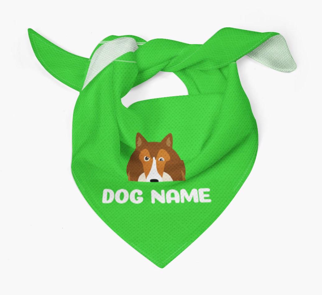 'Peeking Name' - Personalized {breedFullName} Bandana