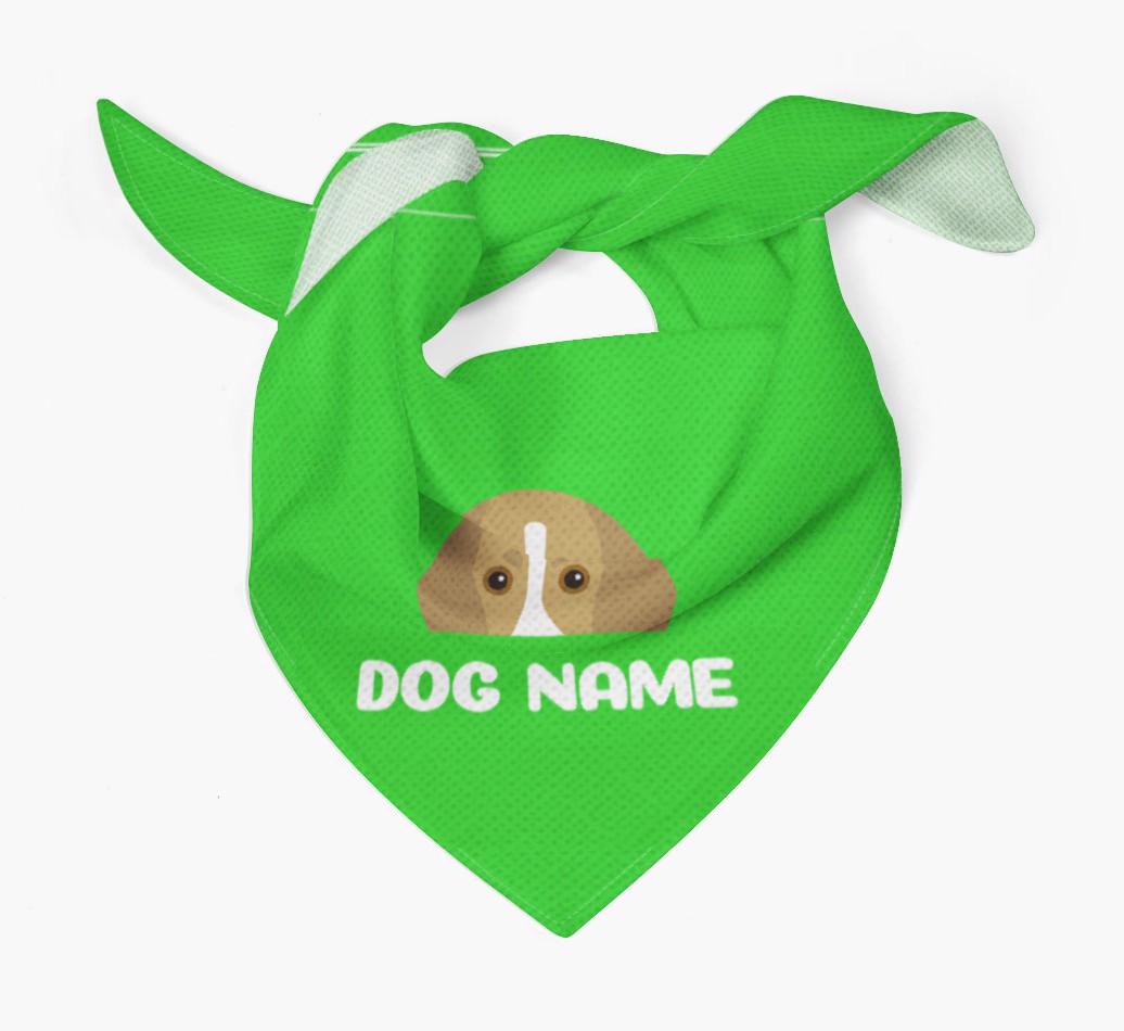 'Peeking Name' - Personalized {breedFullName} Bandana