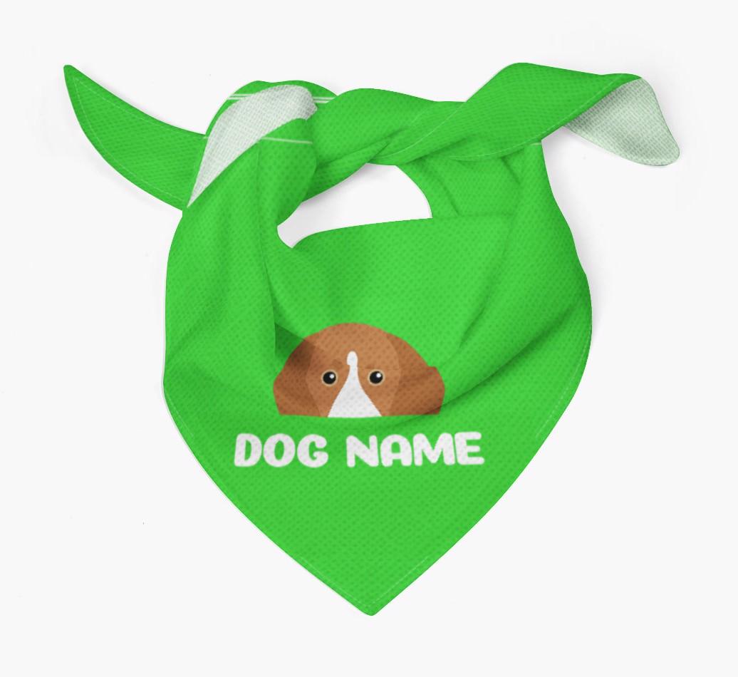 'Peeking Name' - Personalized {breedFullName} Bandana
