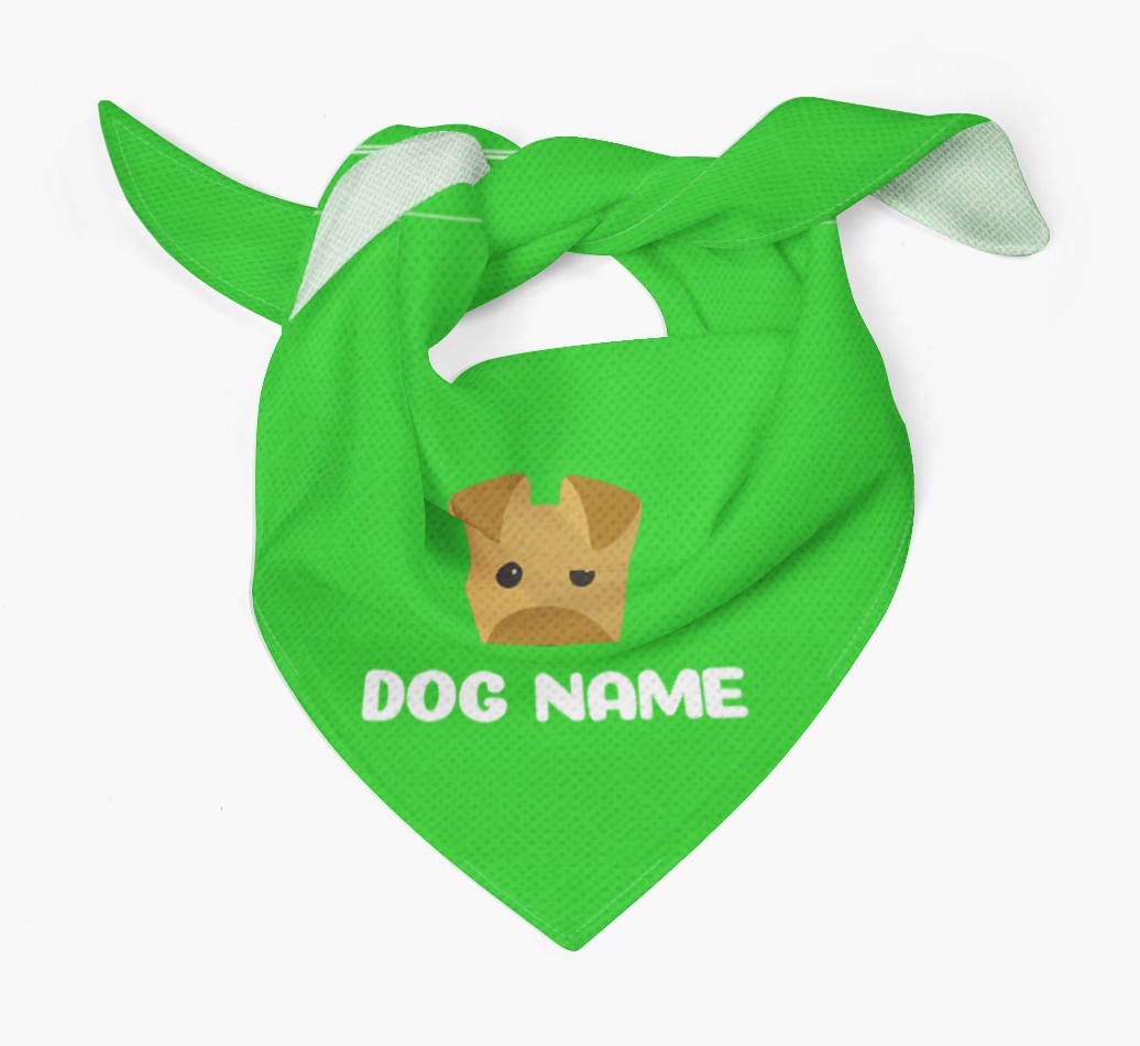 'Peeking Name' - Personalized {breedFullName} Bandana