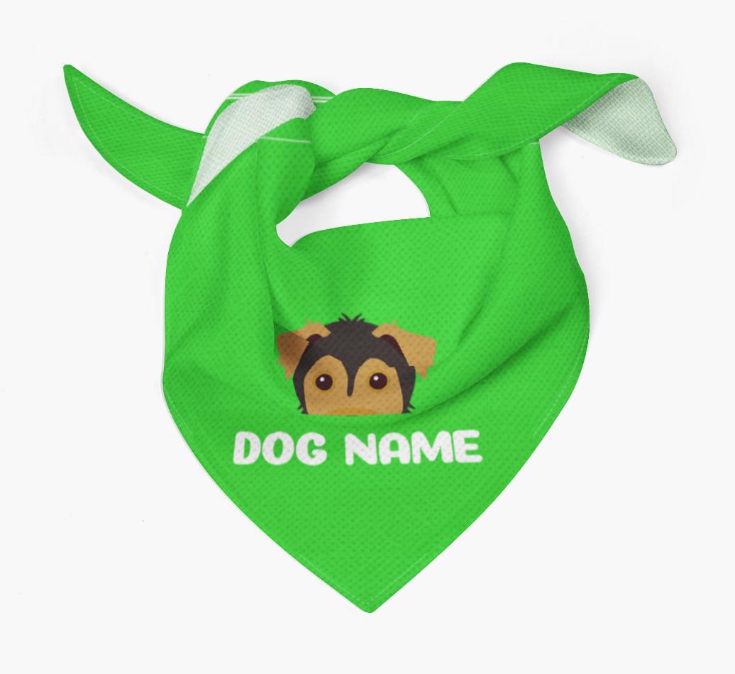 'Peeking Name' - Personalized {breedFullName} Bandana