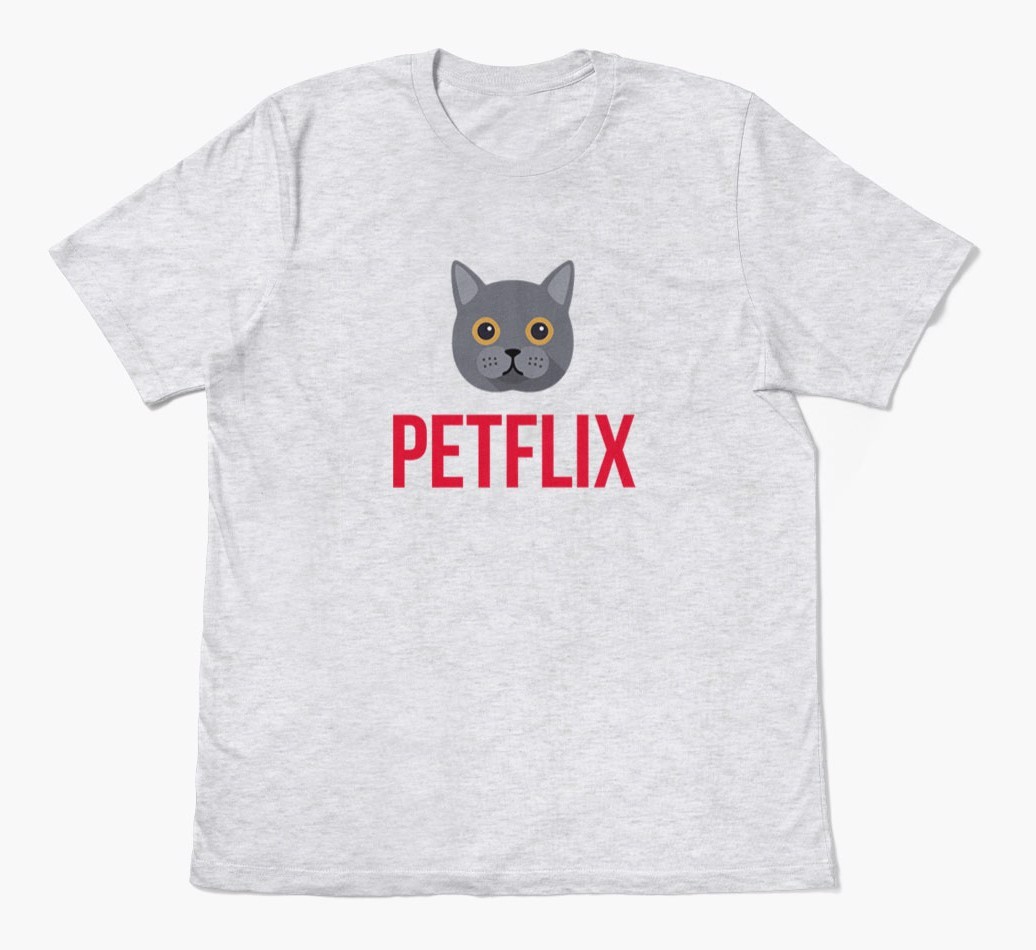 'Petflix' - Personalised {breedCommonName} T-Shirt