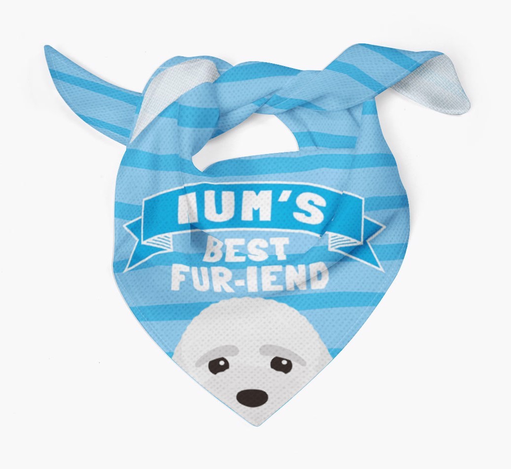 'Mum's Best Fur-iend' - Personalised {breedFullName} Bandana
