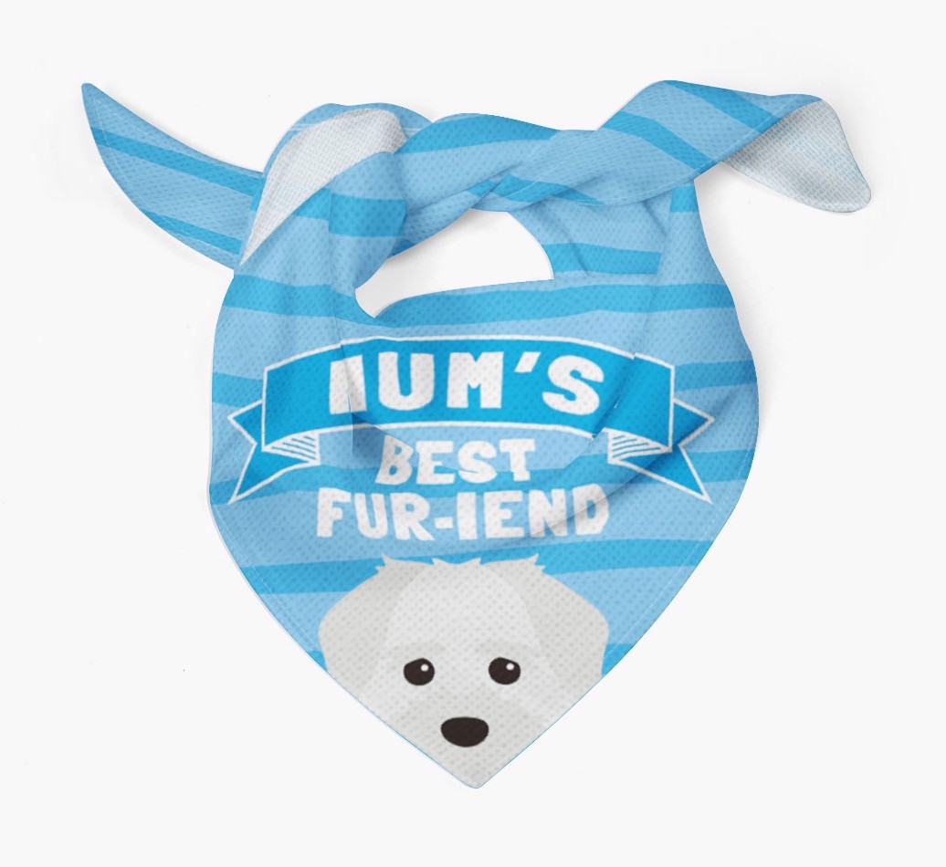'Mum's Best Fur-iend' - Personalised {breedFullName} Bandana