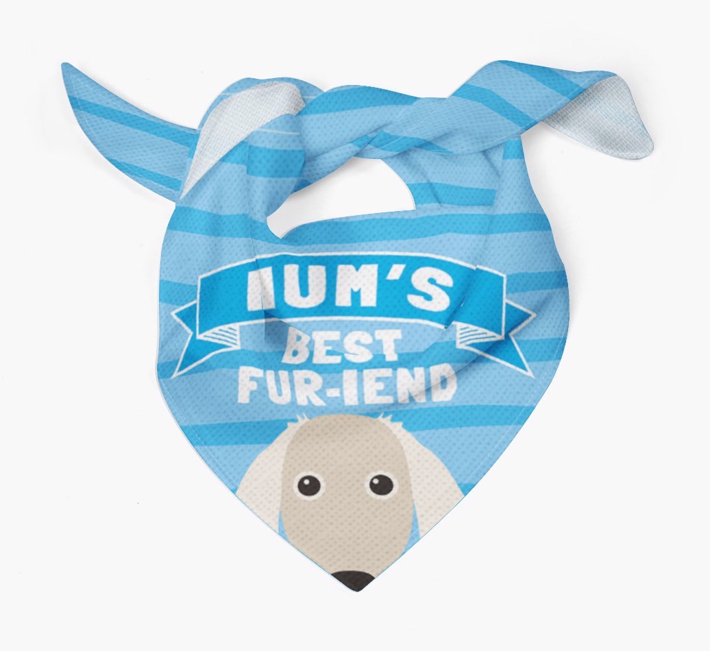 'Mum's Best Fur-iend' - Personalised {breedFullName} Bandana