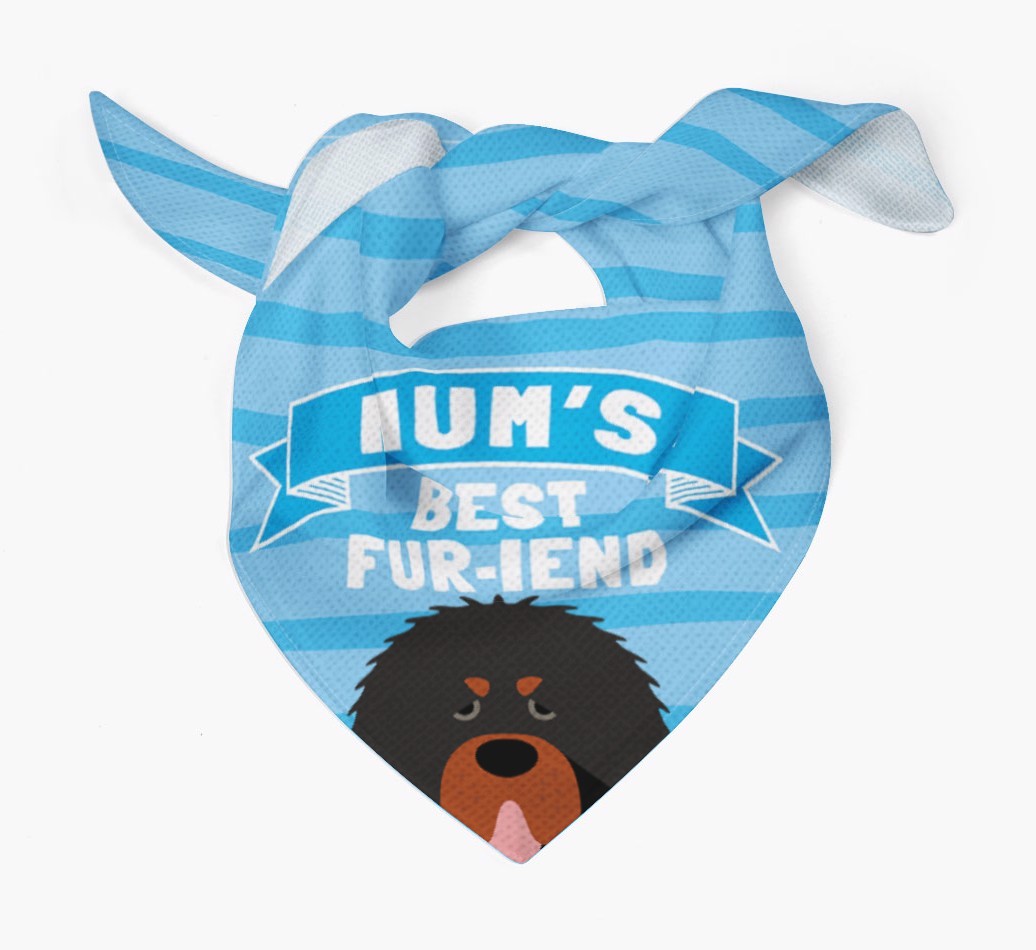 'Mum's Best Fur-iend' - Personalised {breedFullName} Bandana