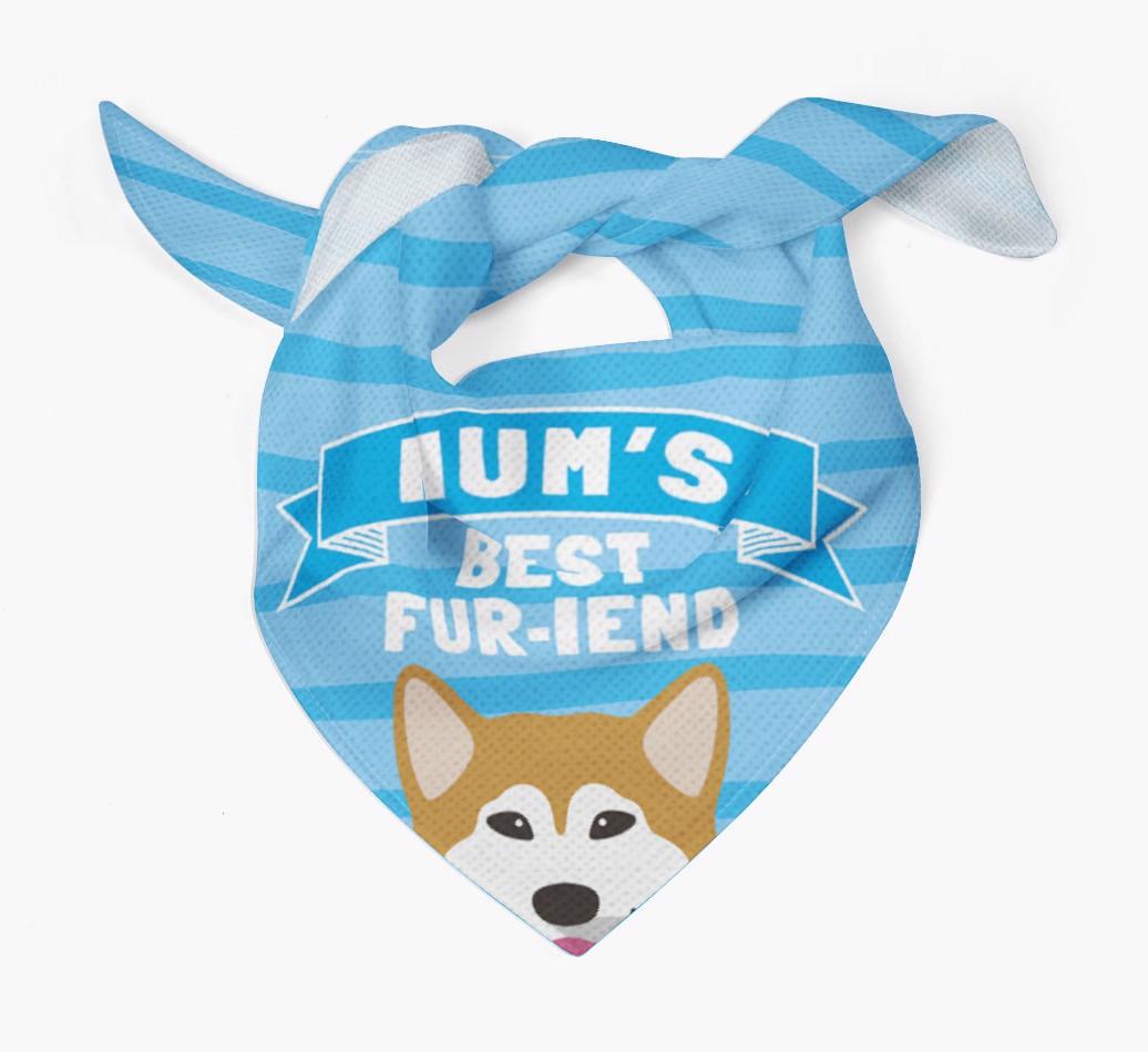 'Mum's Best Fur-iend' - Personalised {breedFullName} Bandana