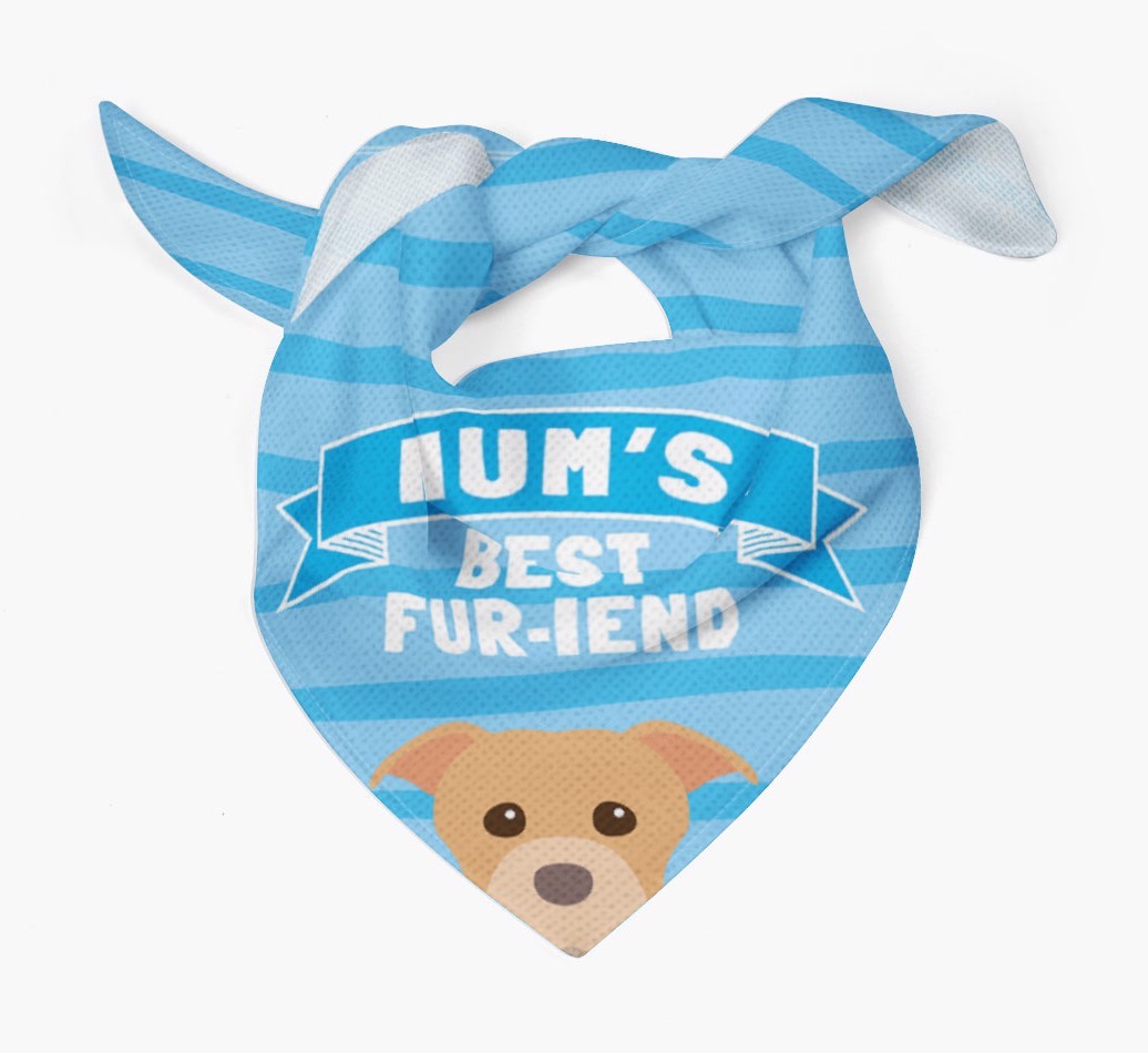 'Mum's Best Fur-iend' - Personalised {breedFullName} Bandana