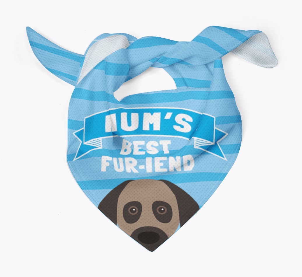 'Mum's Best Fur-iend' - Personalised {breedFullName} Bandana