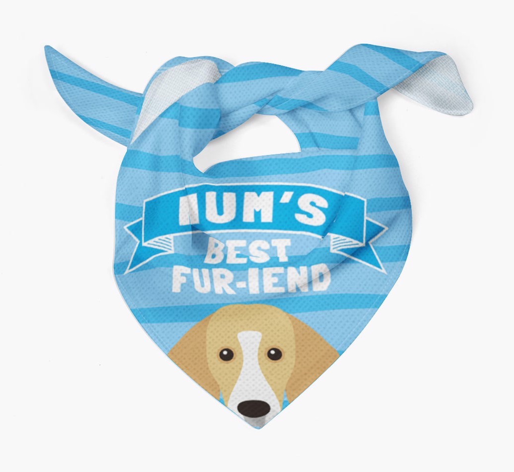 'Mum's Best Fur-iend' - Personalised {breedFullName} Bandana