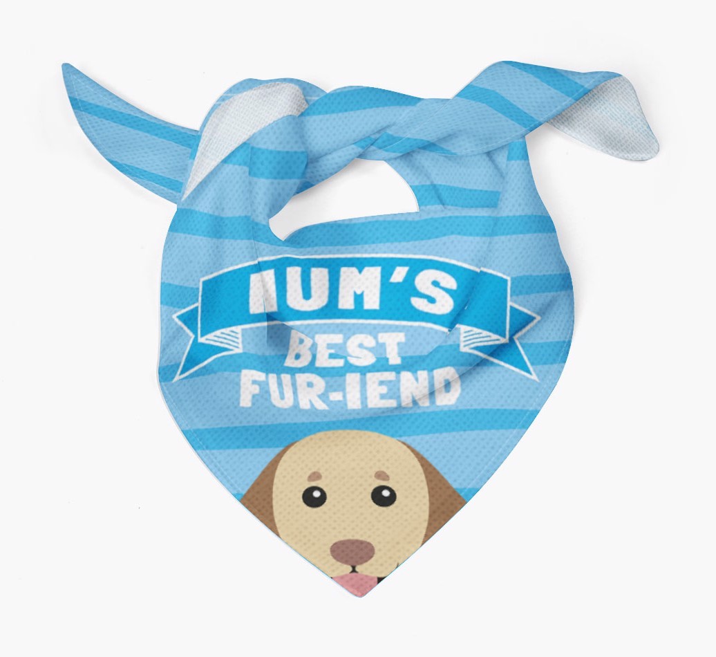 'Mum's Best Fur-iend' - Personalised {breedFullName} Bandana