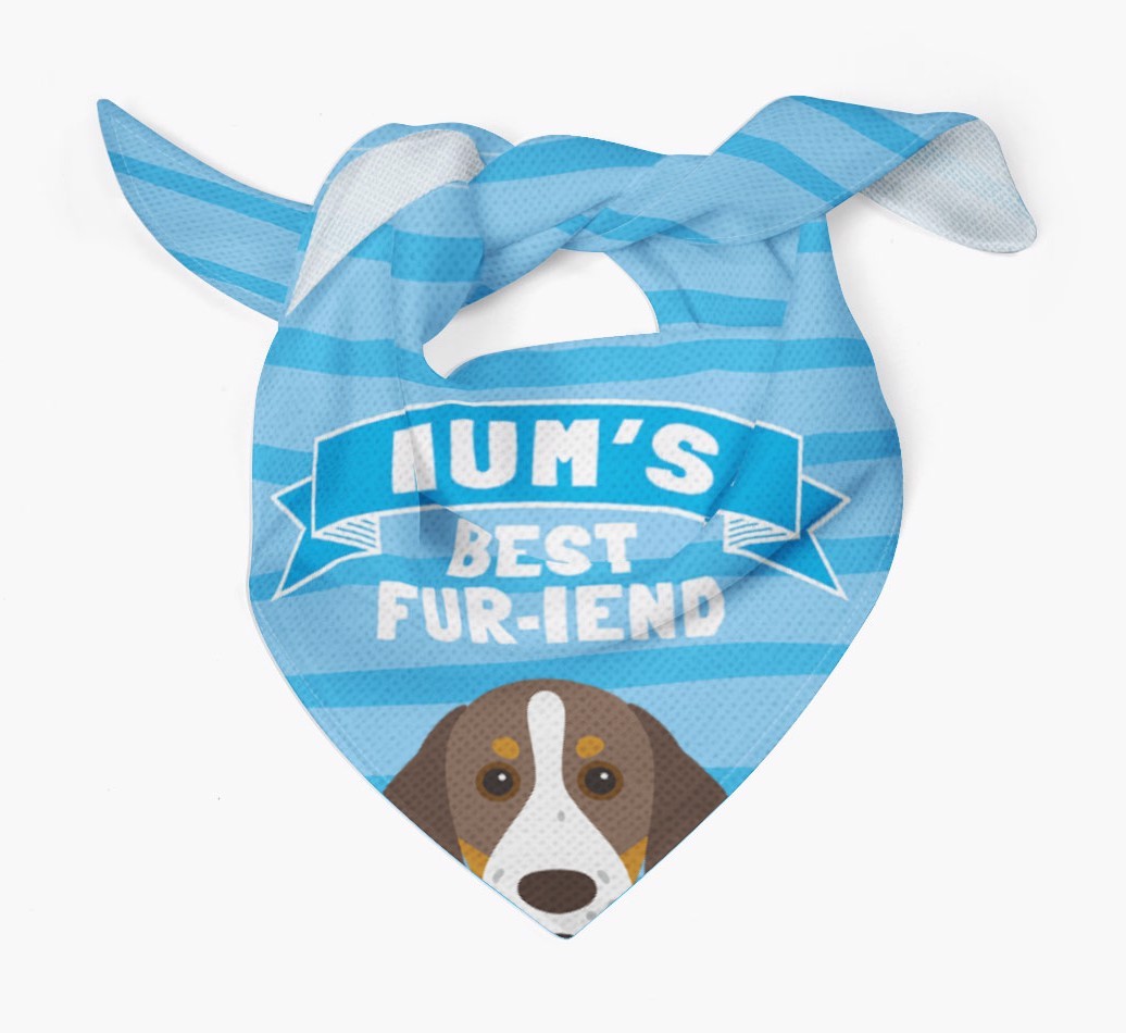 'Mum's Best Fur-iend' - Personalised {breedFullName} Bandana