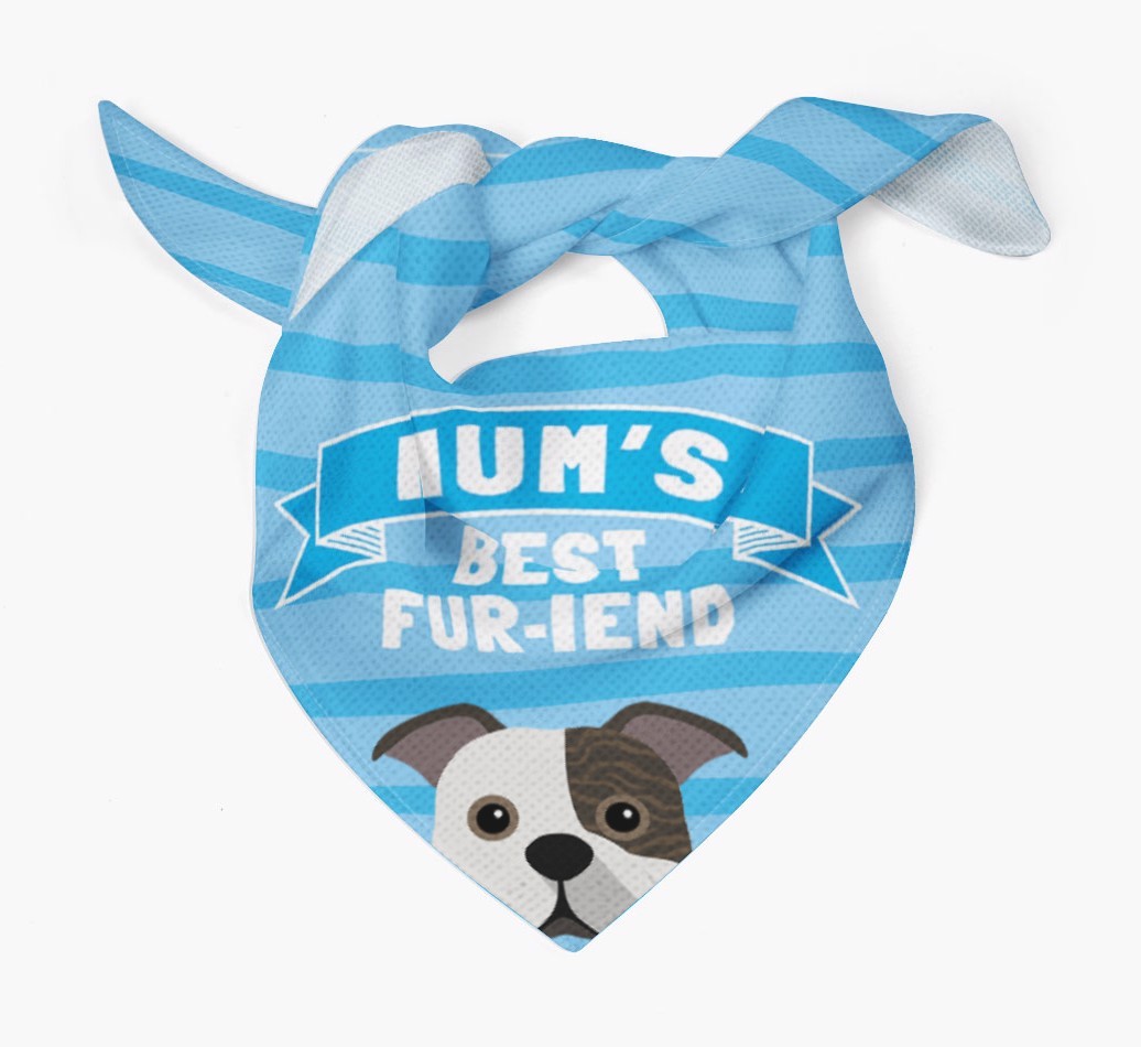 'Mum's Best Fur-iend' - Personalised {breedFullName} Bandana