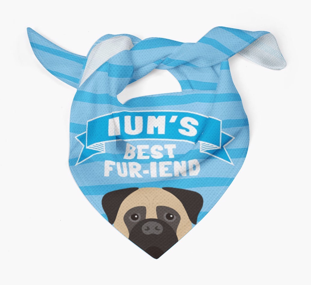 'Mum's Best Fur-iend' - Personalised {breedFullName} Bandana
