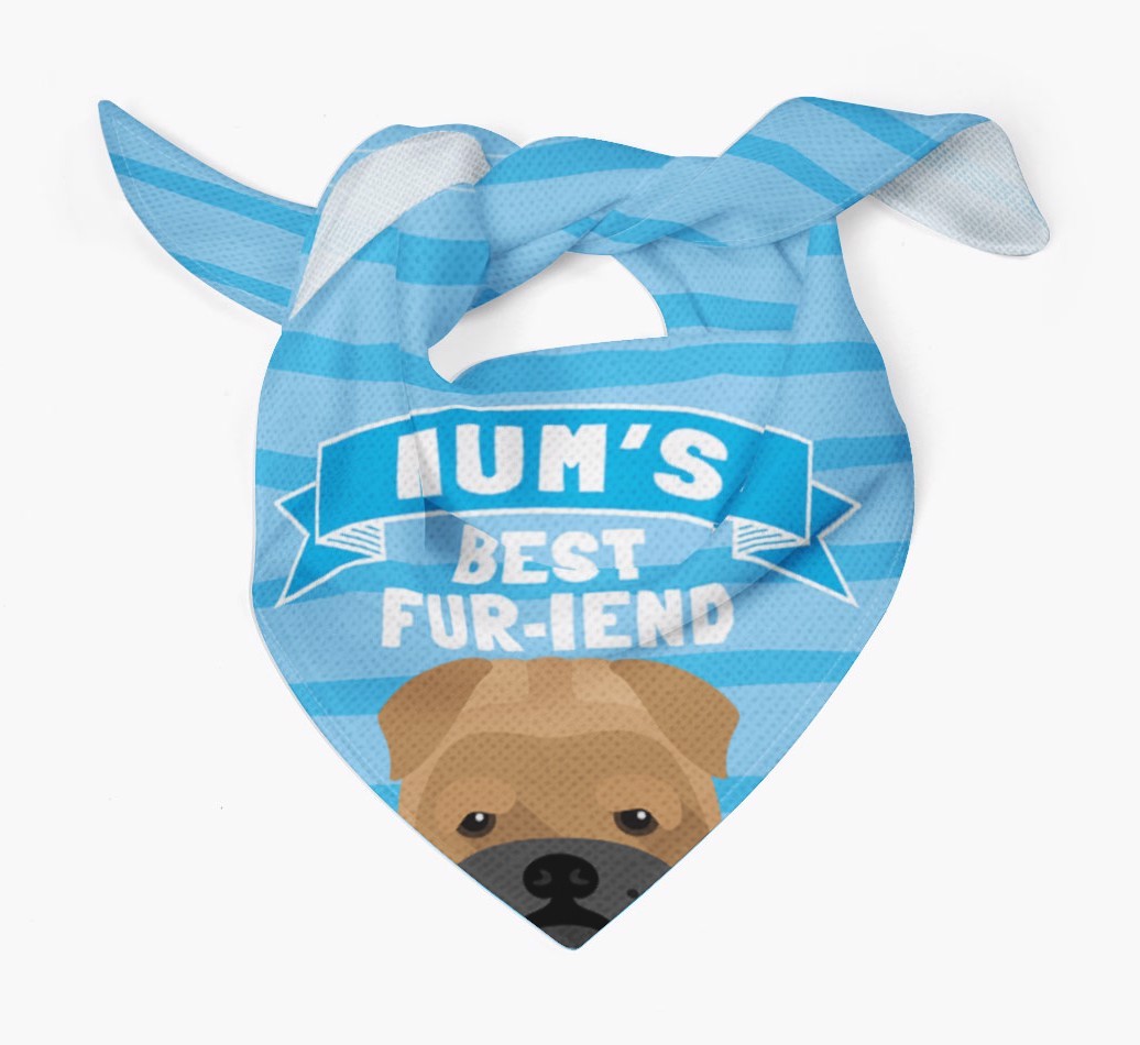 'Mum's Best Fur-iend' - Personalised {breedFullName} Bandana
