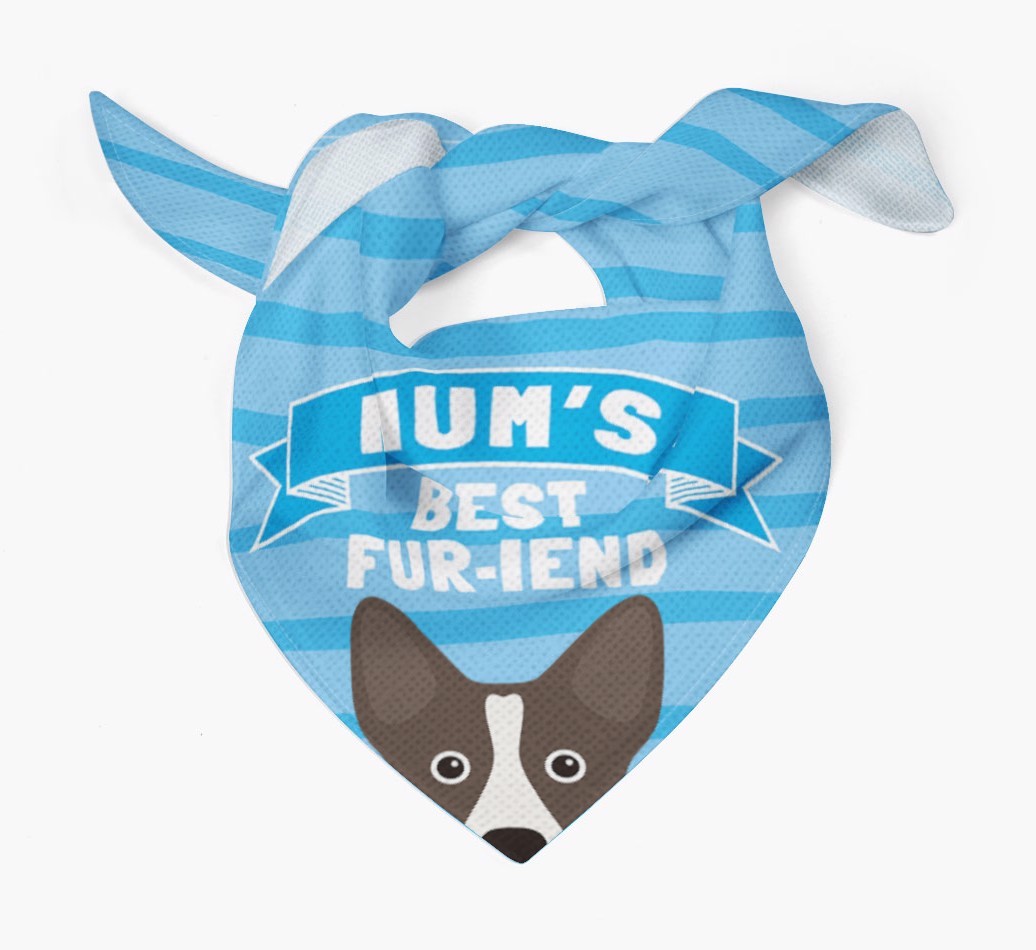 'Mum's Best Fur-iend' - Personalised {breedFullName} Bandana