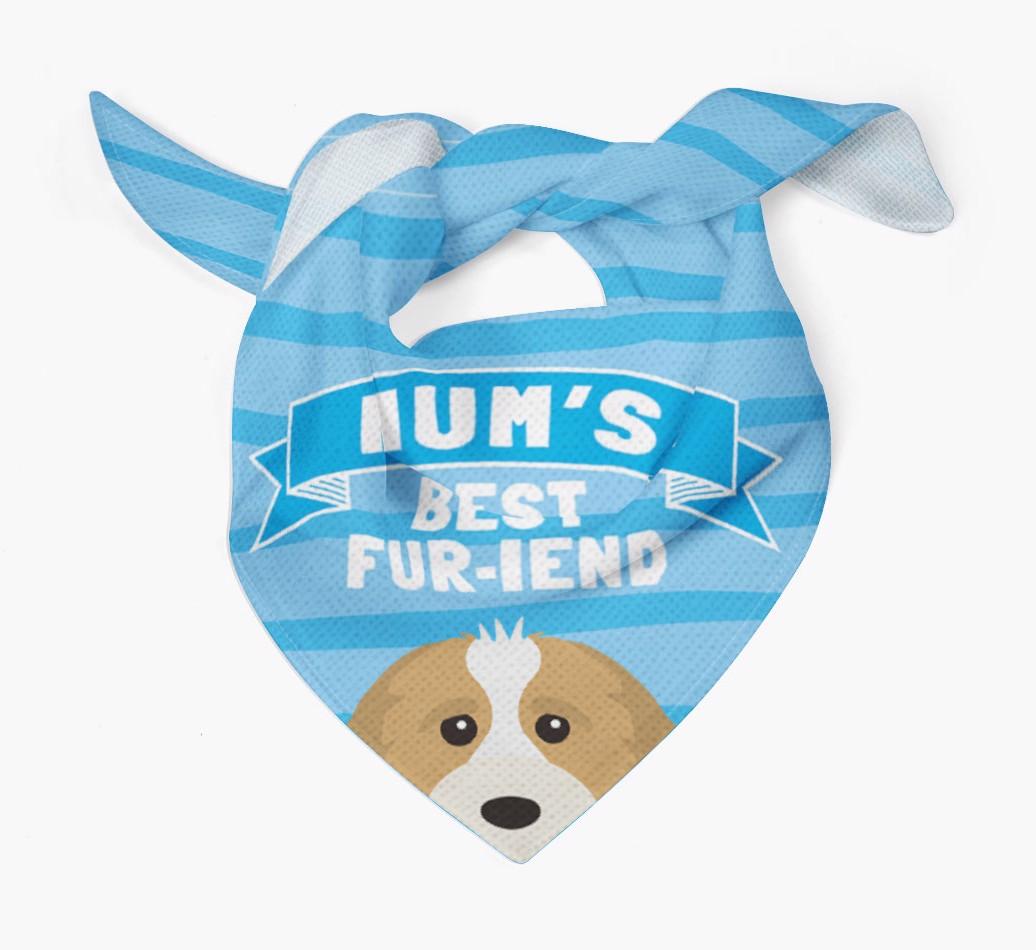 'Mum's Best Fur-iend' - Personalised {breedFullName} Bandana