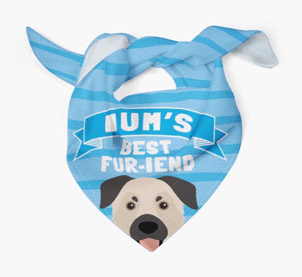 'Mum's Best Fur-iend' - Personalised {breedFullName} Bandana