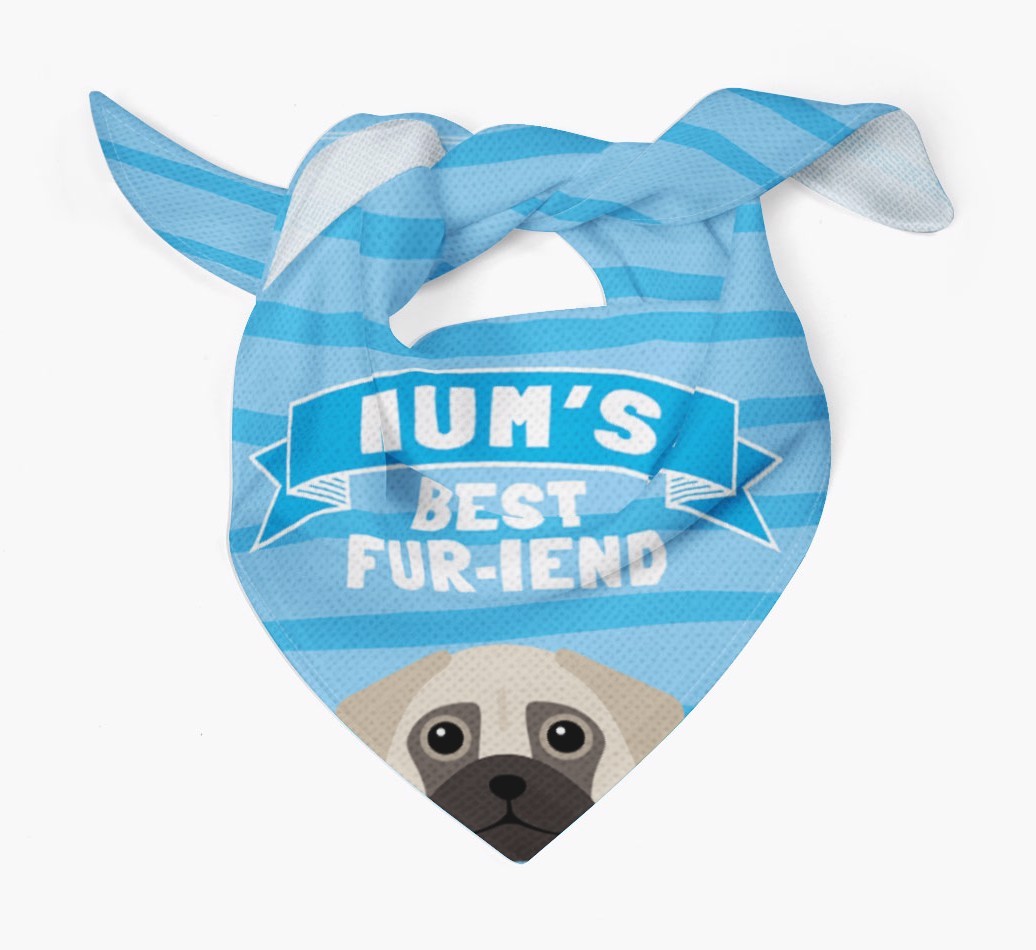 'Mum's Best Fur-iend' - Personalised {breedFullName} Bandana