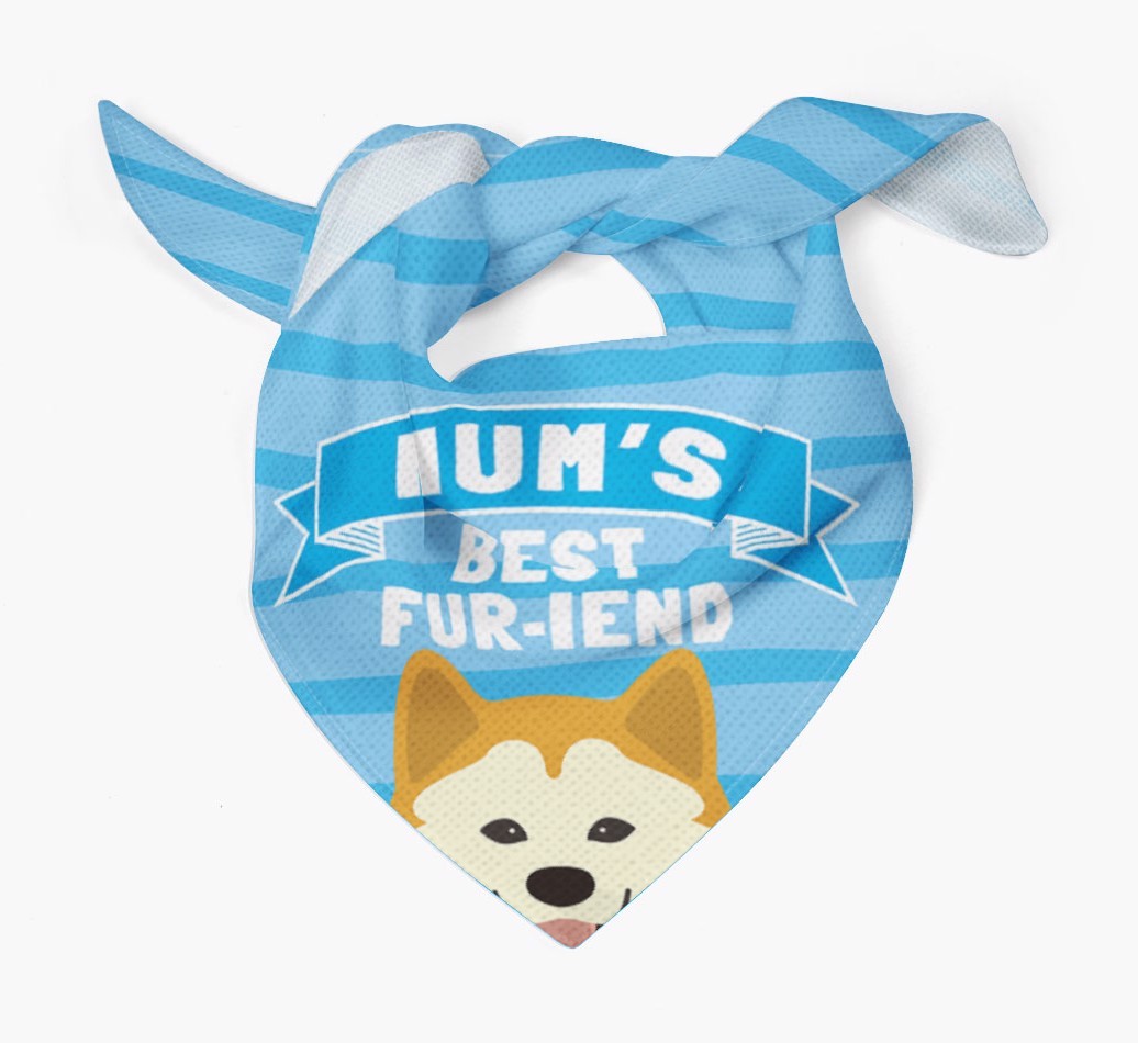 'Mum's Best Fur-iend' - Personalised {breedFullName} Bandana