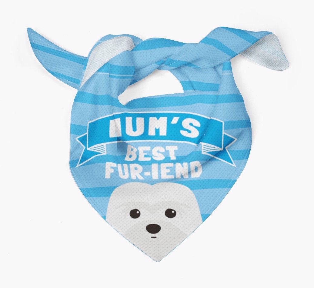 'Mum's Best Fur-iend' - Personalised {breedFullName} Bandana