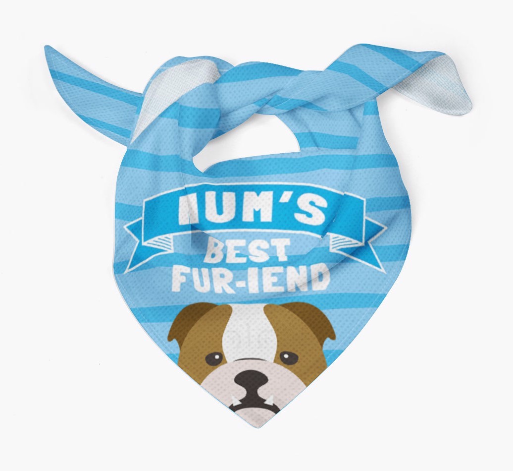 'Mum's Best Fur-iend' - Personalised {breedFullName} Bandana