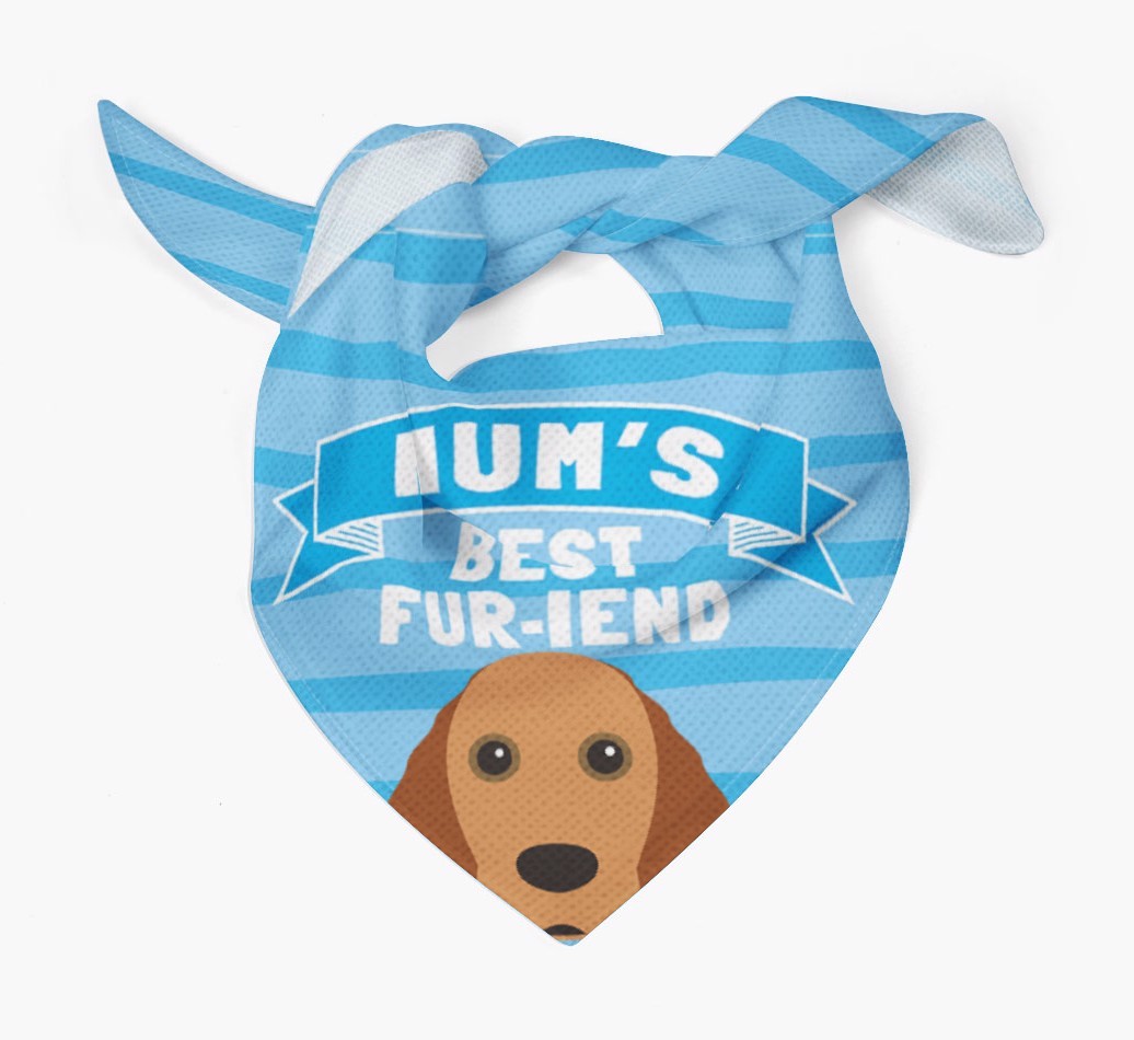 'Mum's Best Fur-iend' - Personalised {breedFullName} Bandana