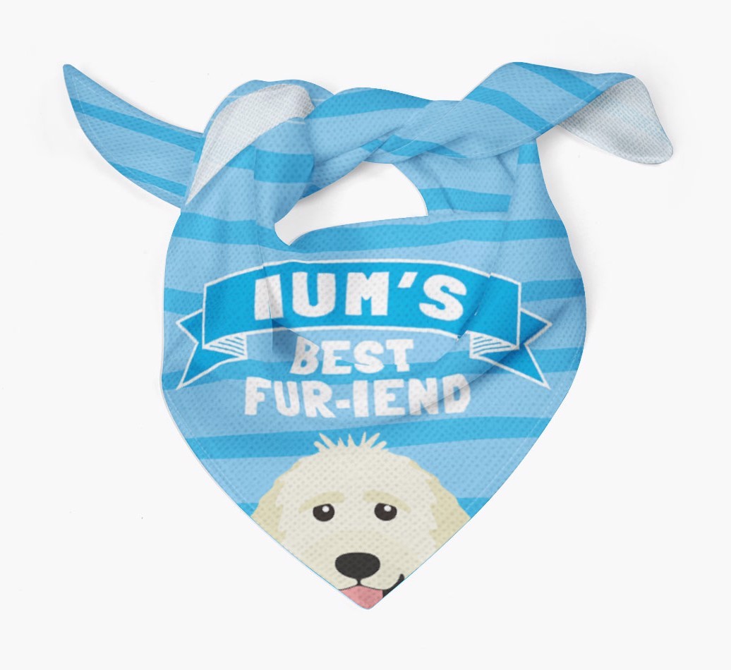 'Mum's Best Fur-iend' - Personalised {breedFullName} Bandana