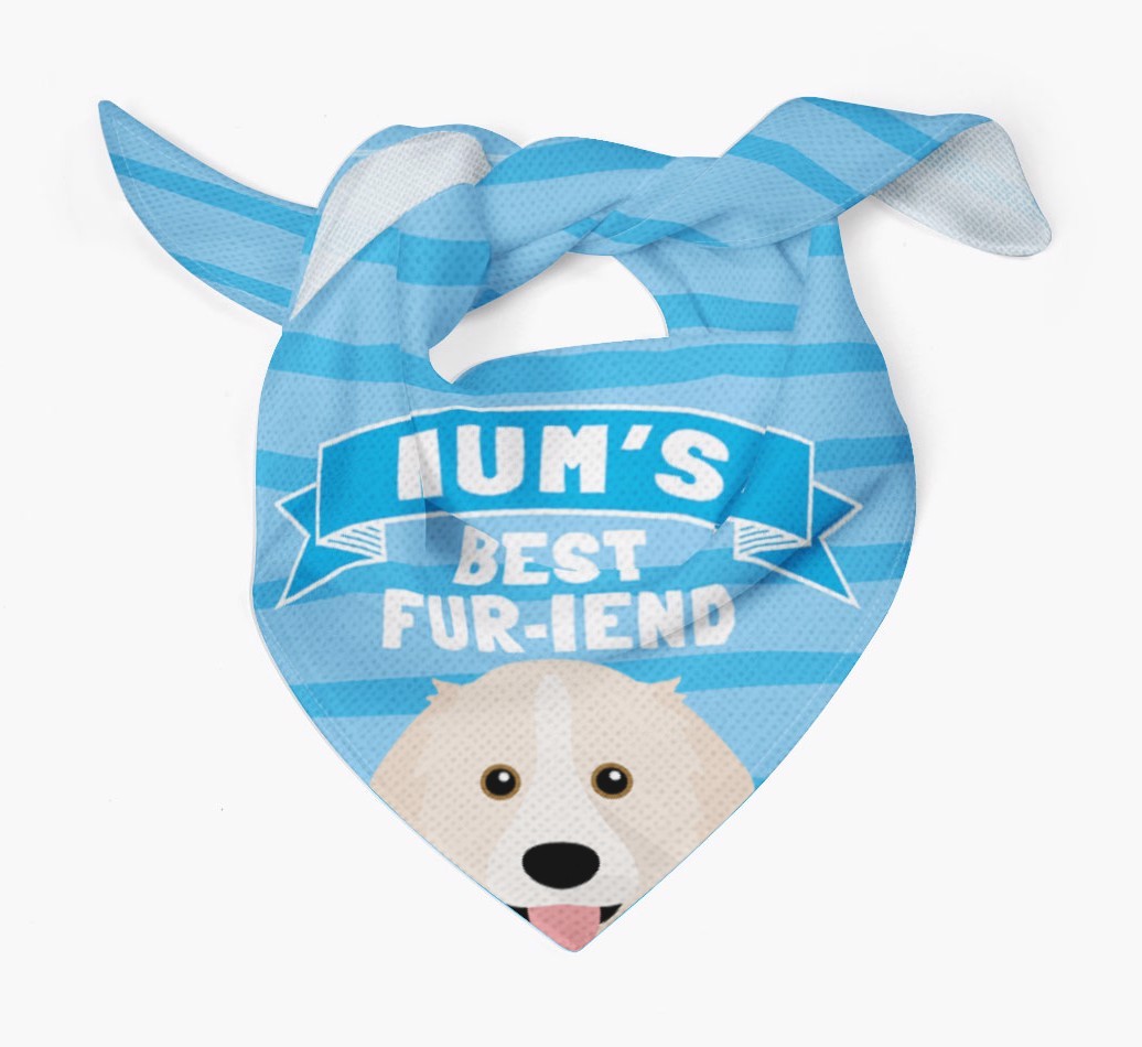 'Mum's Best Fur-iend' - Personalised {breedFullName} Bandana