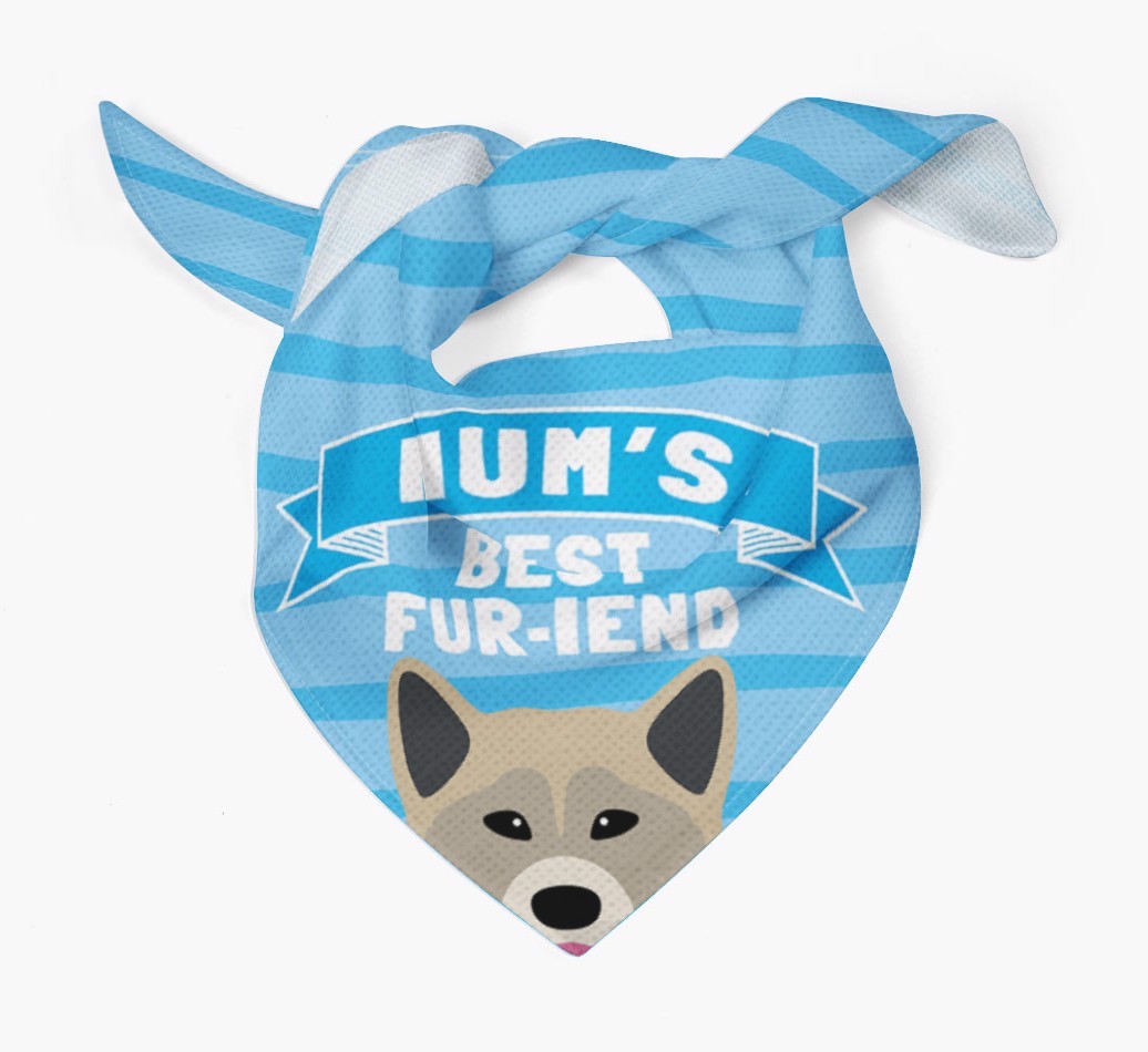 'Mum's Best Fur-iend' - Personalised {breedFullName} Bandana