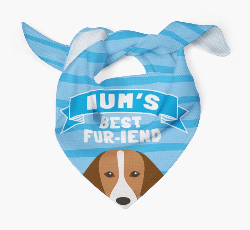 'Mum's Best Fur-iend' - Personalised {breedFullName} Bandana