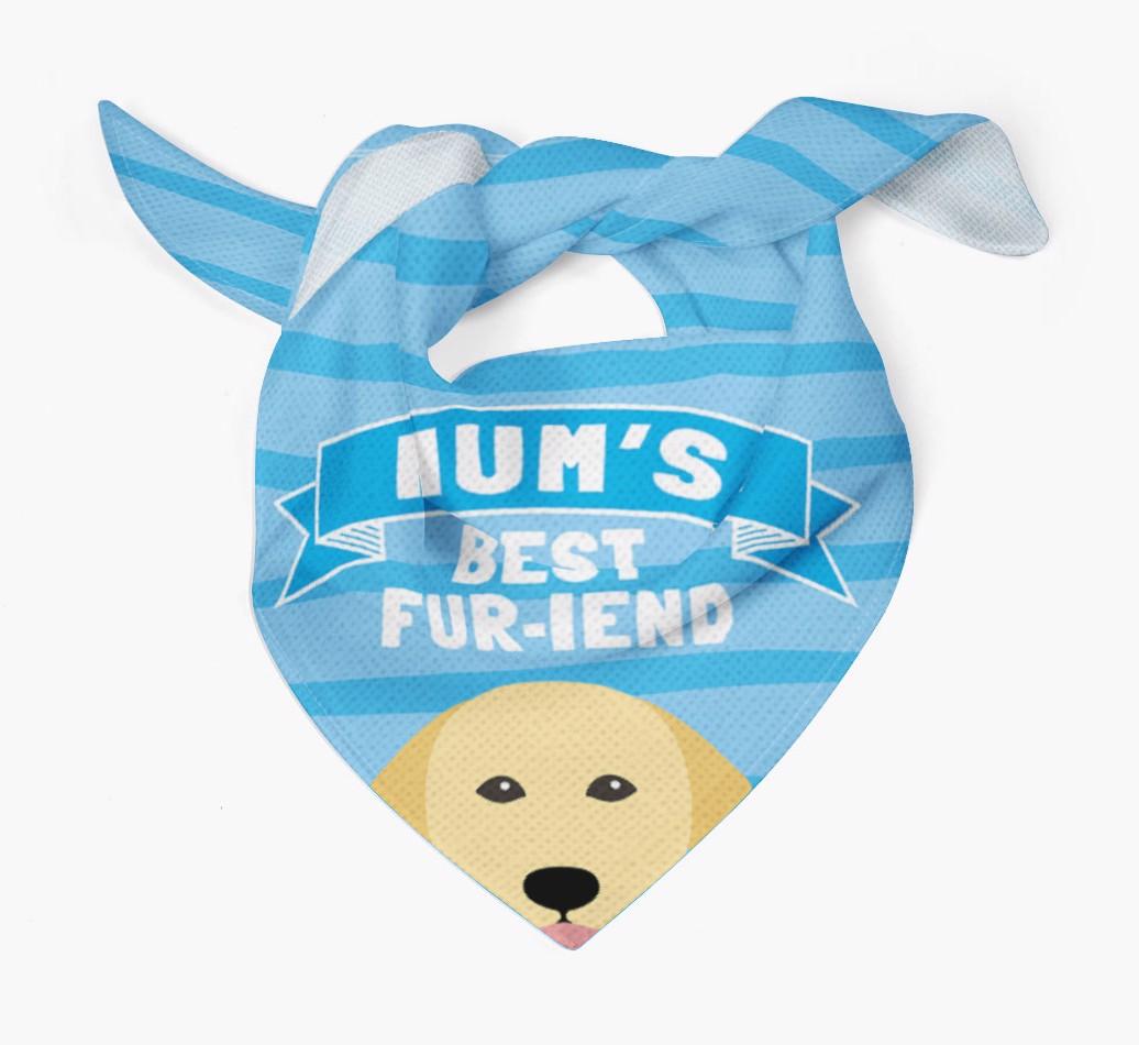 'Mum's Best Fur-iend' - Personalised {breedFullName} Bandana