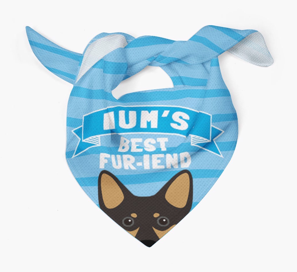 'Mum's Best Fur-iend' - Personalised {breedFullName} Bandana